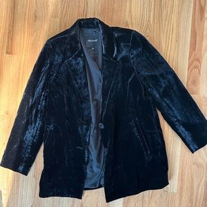 Black Velvet Madewell Blazer